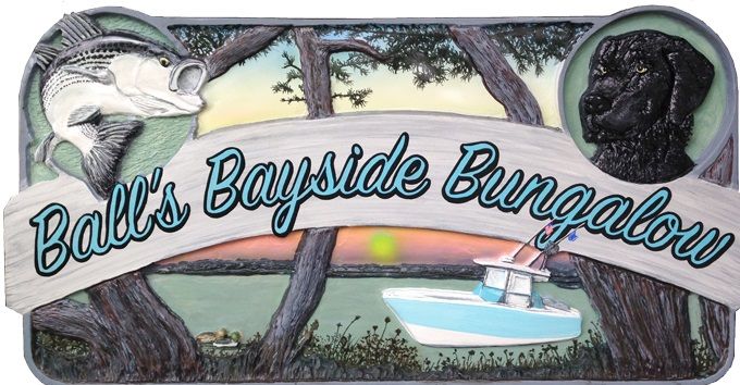 Hand carved and hand painted custom Signage